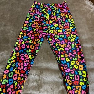 Gold sheep cheetah leggings